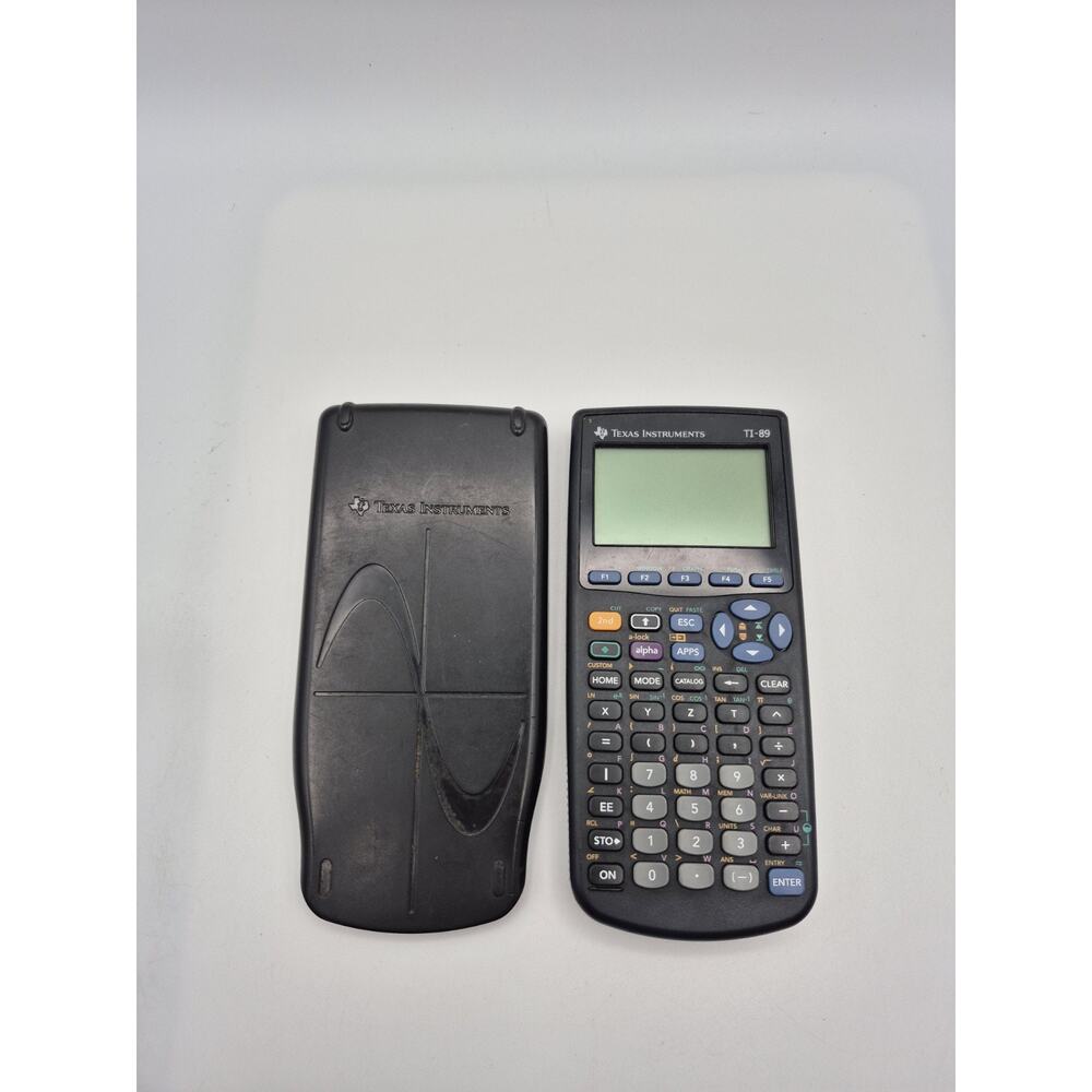 Texas Instruments TI-89 Black Graphing Calculator with Cover Tested and Working